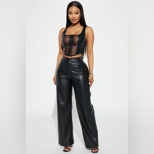 Fashion nova taylor faux leather pants